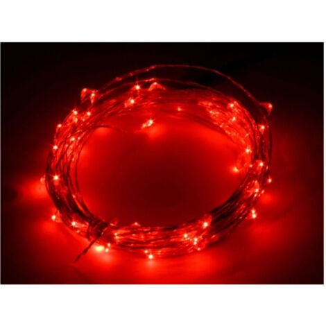 Bande Led 3 Mètres Bobine Flexible Alimentée Par Batterie Fil De Cuivre Lumineux