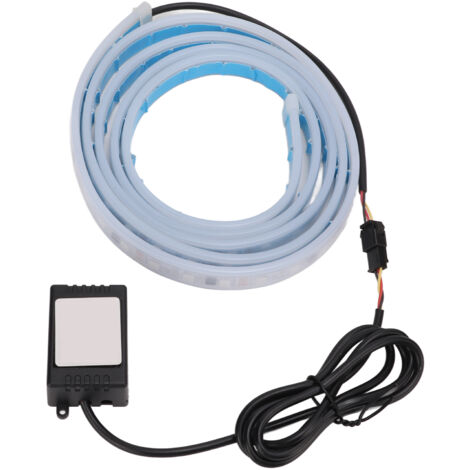 Bande LED 70 pouces pour capot de voiture, 12V RGB étanche multicolore, contrôle par application, éclairage extérieur automobile