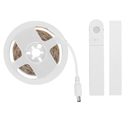 Bande LED avec détecteur de mouvement 2 m, 3 niveaux de luminosité, éclairage automatique pour lit