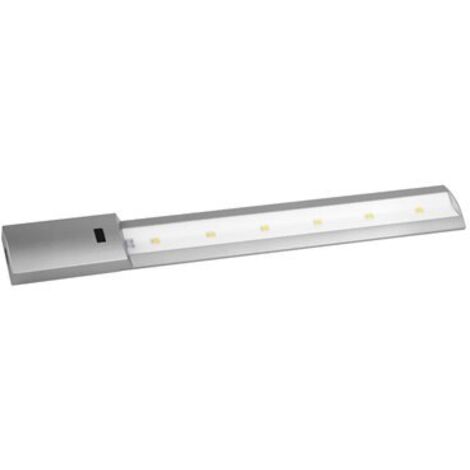 Bande LED avec détecteur de mouvement (7W 6400K 640lm) 44x5,5cm couleur argent