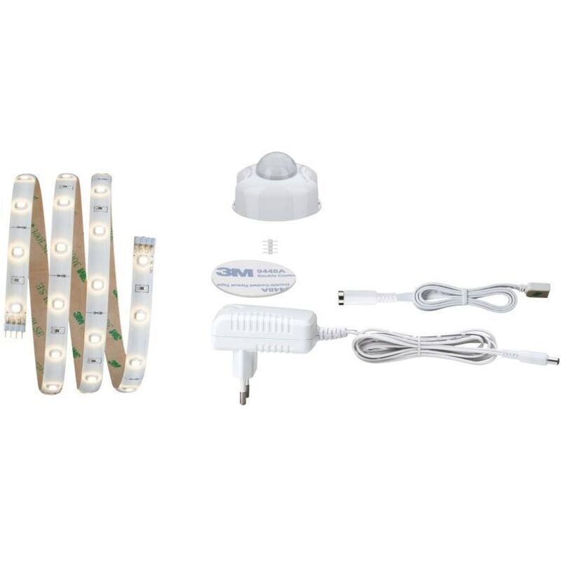 Night Comfort 70955 Bande led complète avec détecteur de mouvement avec connecteur mâle 12 v 1 m blanc chaud 1 - Paulmann