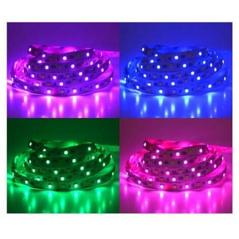 Ruban LED -  5m - 72W - 24V - RGB & blanc - IP67 - Dimmable