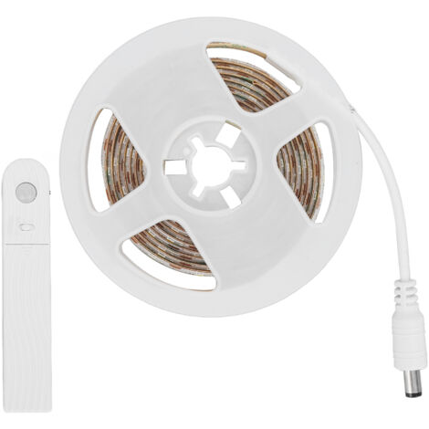 Bande LED détecteur de mouvement 2 mètres, 3 intensités lumineuses, éclairage automatique pour chambre