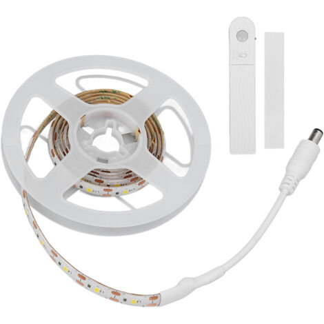 Bande LED détecteur de mouvement pour miroir de maquillage, lumière chaude 3500K, réglable et à capteur