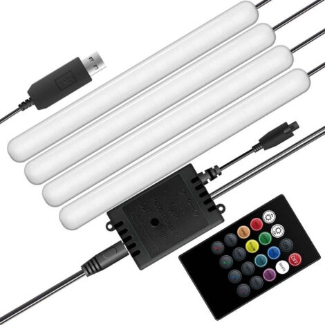Bande led sign controlee par le son pour la voiture rgb 4x12