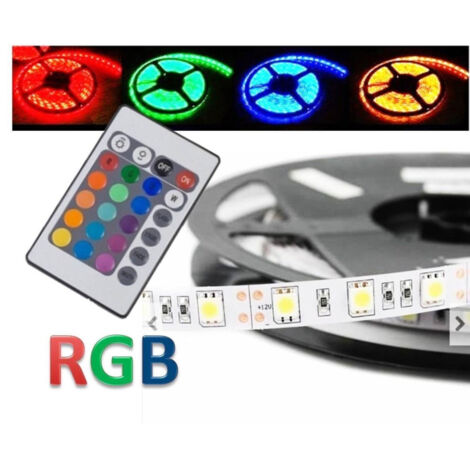 Bande Led Smd 5050 Flexible 5mt Adhésif Interne Externe Ip65