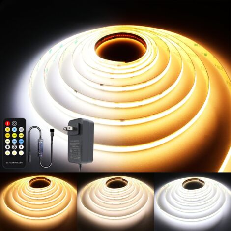 Bande LED température variable, lumière blanche réglable cuisine maison