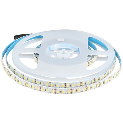 Bande LED V-TAC 12V SMD5730 5m 20W/m 120 LED/m 1800Lm/m 3000K IP20 CRI &gt90 10mm - 212162