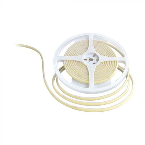 Bande LED V-TAC COB-320 10 W/m 5 m 24 V 1 000 lm/m Blanc froid IP67 8 mm