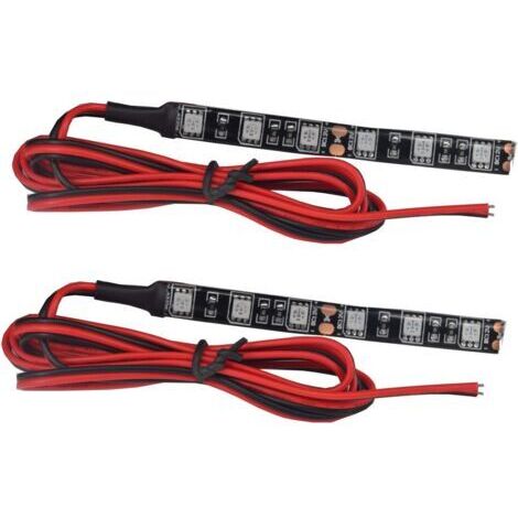 Bande Lumineuse Ambre 12V Universal LED 5050 Clignotant Bande Passante Pour Vélo, Moto, Véhicule, Lot de 2
