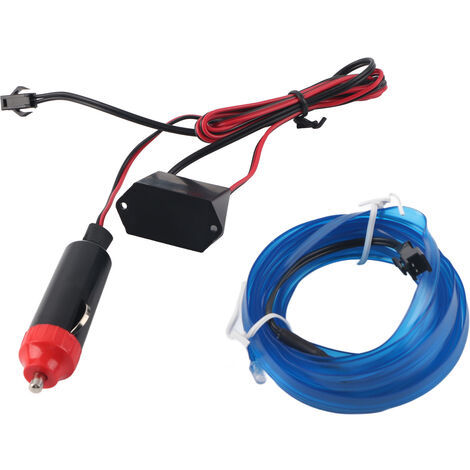 Bande lumineuse décorative pour voiture, éclairage intérieur, LED EL, lampe froide, Modification, pièces bleues