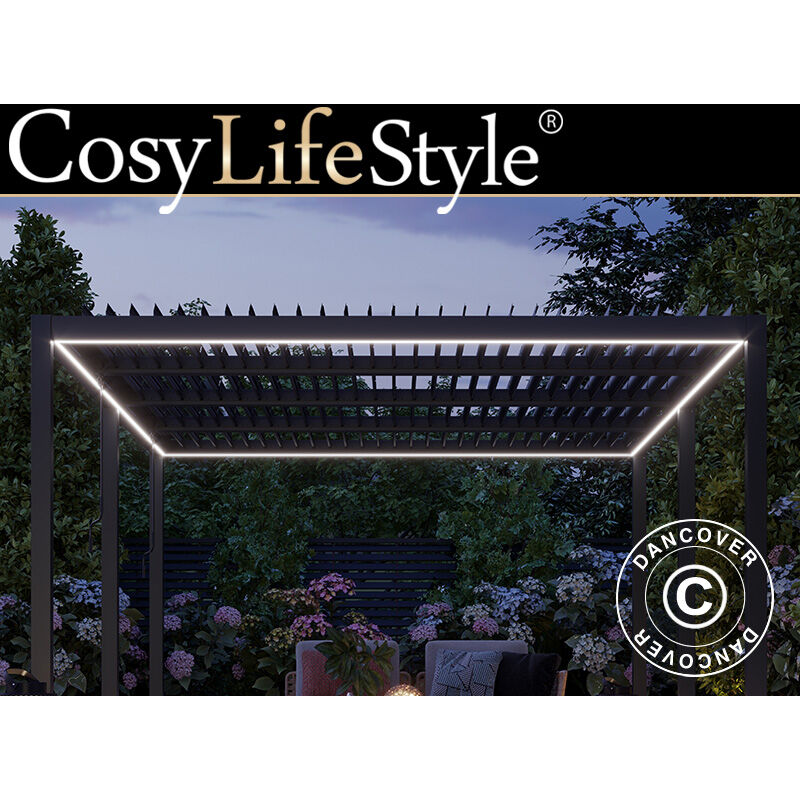 Dancover - Bande lumineuse led pour pergola San Pablo 3x5,8m, 6pcs, Blanc