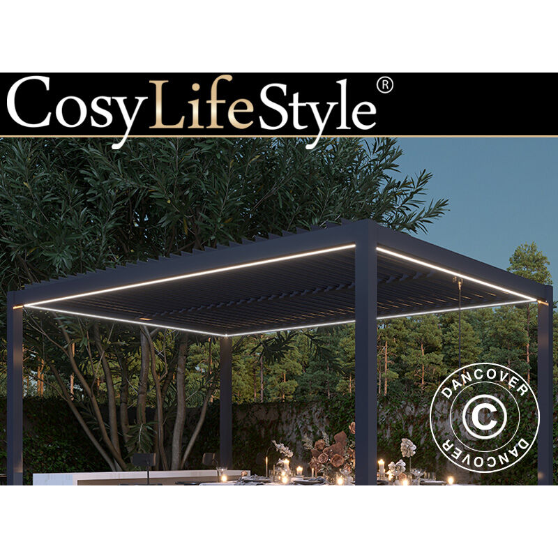 Dancover - Bande lumineuse led pour pergola San Pablo 4x4m, 4pcs, Blanc