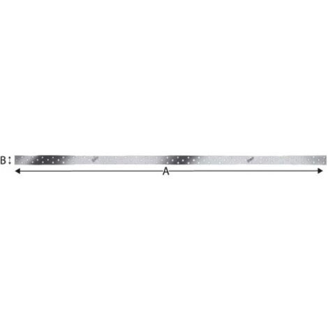 Bande métalique perforée NP20/60/1200 SST (Par 20)