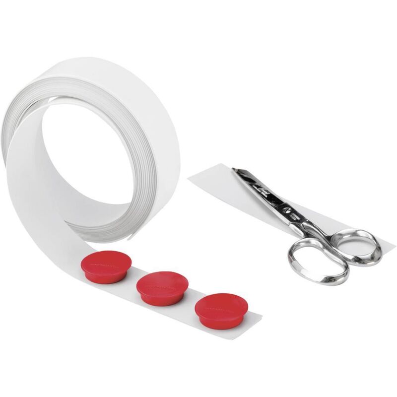 Bande métallique (l x l x h) 5 m x 35 mm x 0.3 mm blanc 5 m 5705105 - Magnetoplan Bande métallique (l x l x h) 5 m x 35 mm x 0.3 mm blanc 5 m 5705105 - Magnetoplan