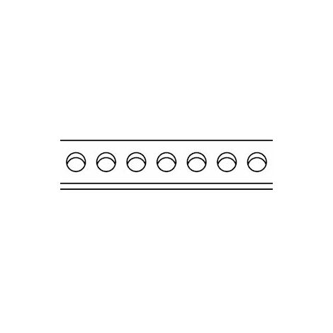 bande perforée - 12 mm x 0.7 mm - en acier - 10 mètres - bizline 106011