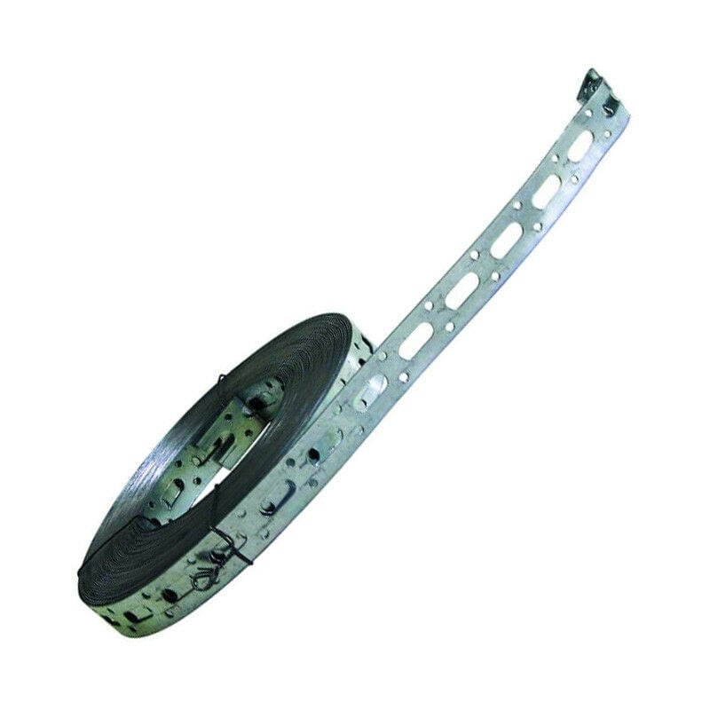 Unelvent - Bande perforée en acier 25 mètres, 17 x 6 mm trous 8 mm (863179)