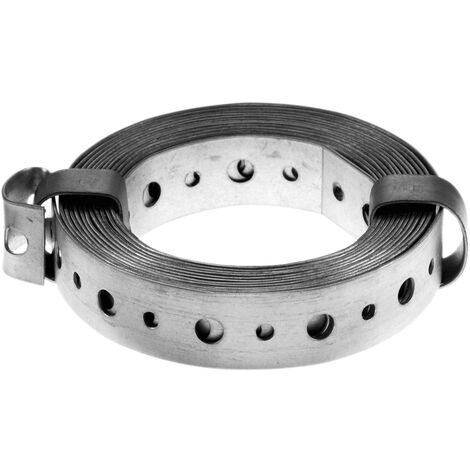 Bande perforée galvanisée 3000 mm – Largeur 20 mm – Épaisseur 1 mm – Diamètre des trous 7 mm – Résistance à la corrosion