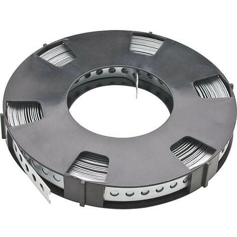 Bande perforée galvanisée en cassette 17mm x 10m