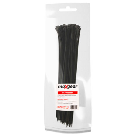 BANDE PLASTIQUE MAXGEAR 4X300 (100 PCS) NOIRE