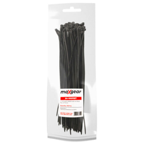 BANDE PLASTIQUE MAXGEAR 5X350 (100 PCS) NOIRE