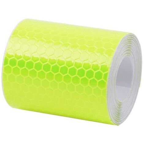 Bande réfléchissante autocollante d'avertissement - 5 × 300 cm (jaune clair)
