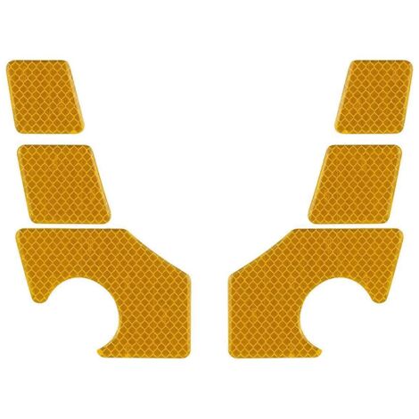 Bande réfléchissante jaune d'avertissement d'ouverture de portière de voiture -