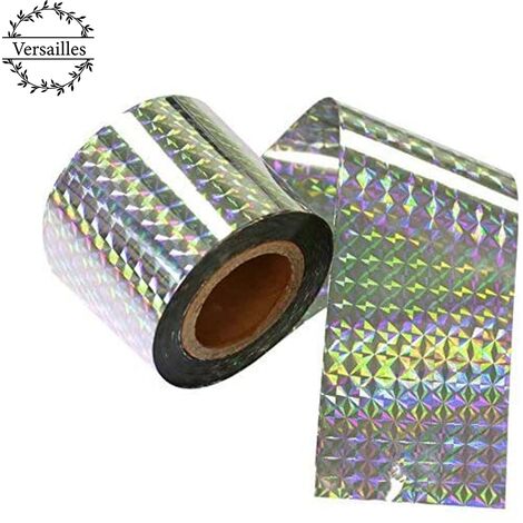 Bande Repulsif 4.8cm80M Anti Pigeon Effaroucheur d'oiseaux Double Face Anti Oiseaux Bande Anti-Oiseaux Holographique Brillant pour Effrayer Les Oiseaux Effaroucheur d' Oiseaux Versailles