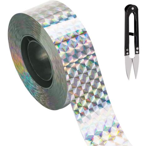 Bande Répulsive Anti Oiseaux Bande Holographique pour Oiseaux Anti Oiseaux Bande 80m x 2,4cm Double Face Bande Répulsive Anti Oiseaux pour Oiseaux Parfait Dissuasif Contre Oiseaux Pigeons Corbeaux