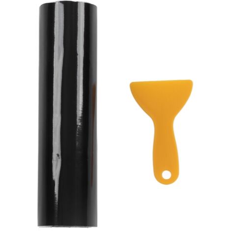 Bande solaire noire brillante pour pare-brise de voiture, autocollant universel en PVC pour pare-brise automobile, 140x20cm