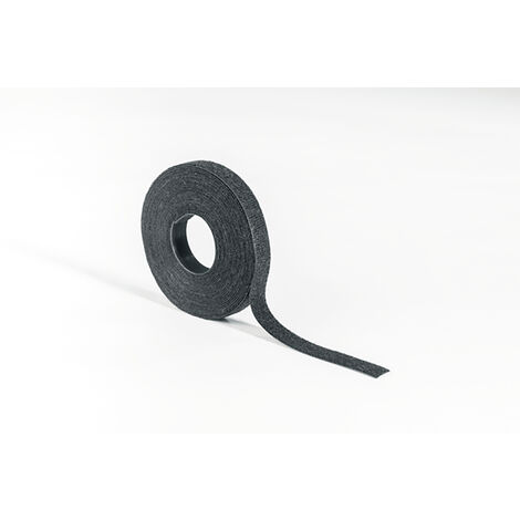 Bande textile continue auto-agrippante Velcro® Noir 5000x12.5mm - HellermannTyton