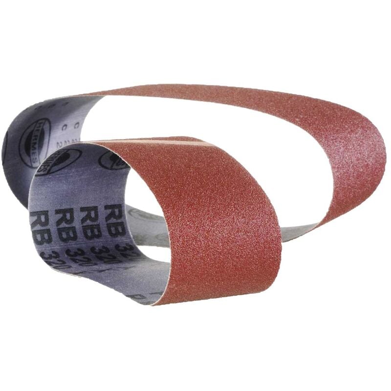 Boîte de 10 bandes en toile joint meulé pour ponceuses portatives HSB RB32220 G100 - HERMES - 19992