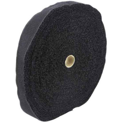 Bande velcro, 25 mm x 25 m, noir