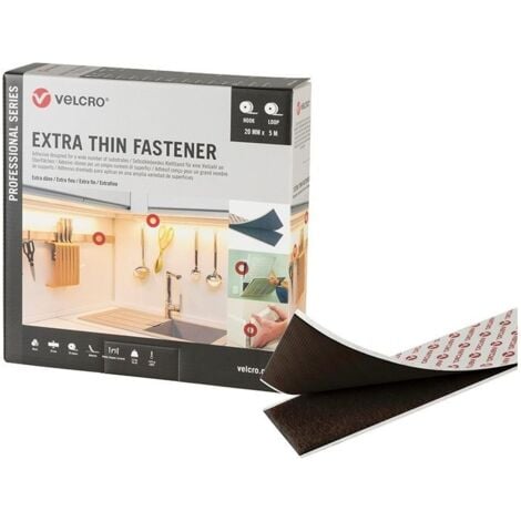Bande Velcro Extra Fine Attache 50mm x 5m noir
