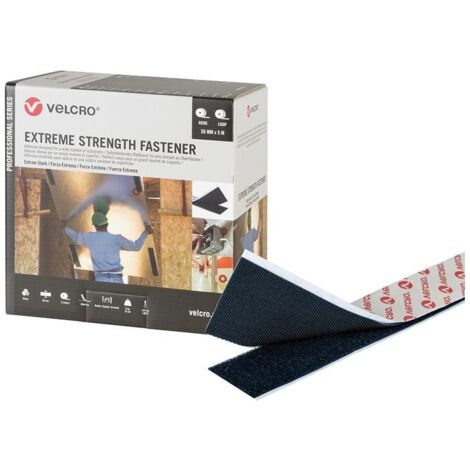 Bande Velcro Extra forte accroche 50mm x 5m noir