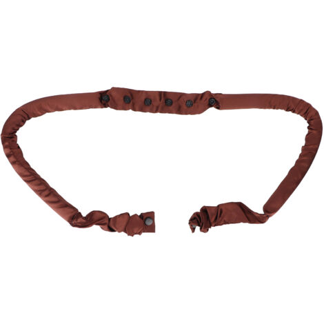 Bandeau à bigoudis sans chaleur en mousse EVA et coton doux pour boucles nuit - Outil de coiffure DIY marron