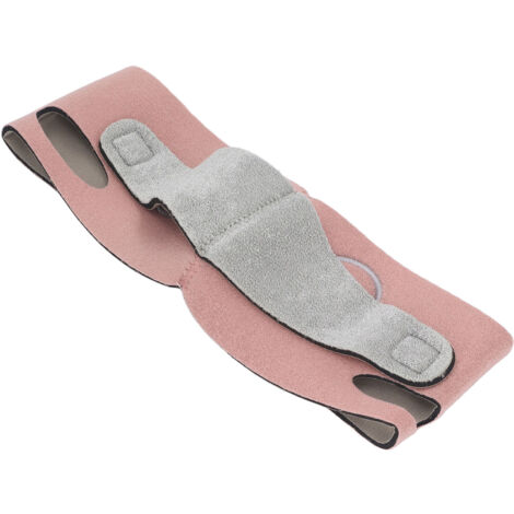 Bandeau Amincissant Visage V - Sangle de Lifting Faciale Douce et Respirante - Taille M Rose