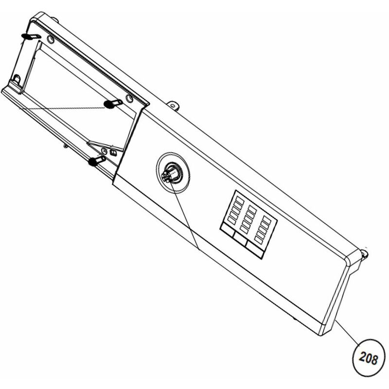 Image of Beko - Pannello di comando (codice di riferimento 208) - Lavatrice 4366636