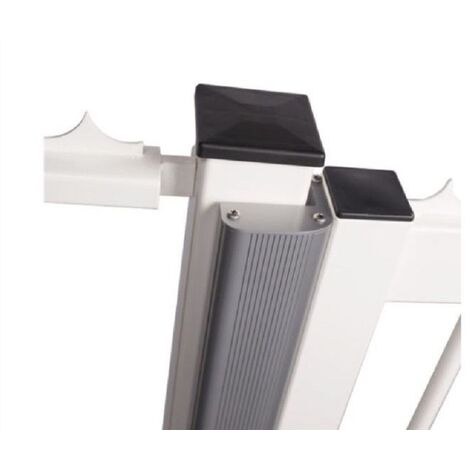 Bandeau de finition ARGENT pour ventouses MAG-UNIT 2500 / PROFIL EN ALU DE 2M - LOCINOX -