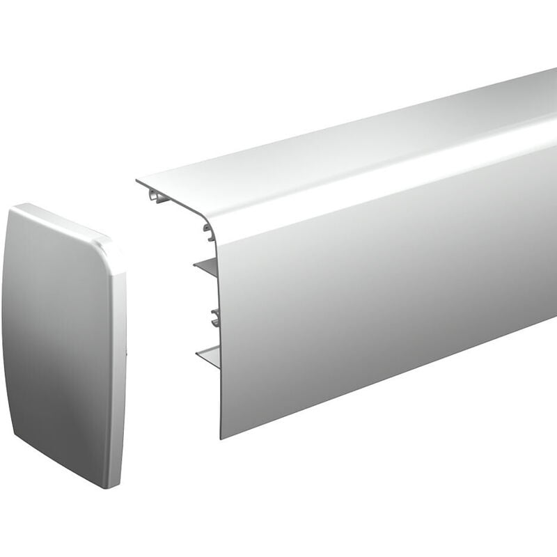 Bandeau de finition avec embouts pour SLID'UP 1000 en pose murale - 1,55 m