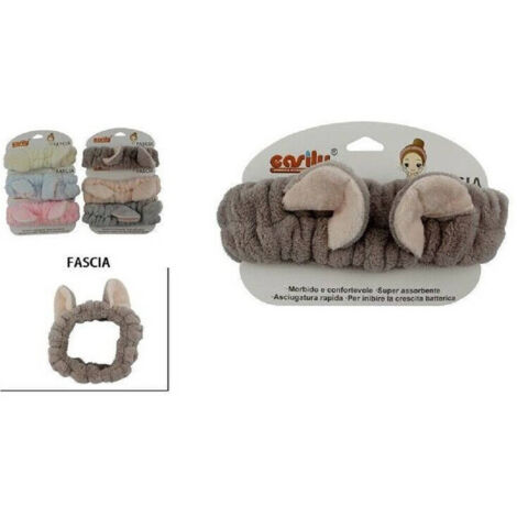 Bandeau Douche Shampoing Serviette éponge Noeud Oreilles Animaux 69506