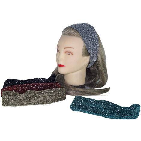 Bandeau élastique 2 Pièces Bandeau Pailleté Attache Cheveux En Tissu