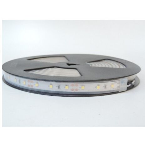 Bandeau LED 14.4W/m 6000K flexible extérieur longueur 5m 60leds/m alimentation 12V DC (non incl) IRC80 IP66 TRAJECTOIRE 003781