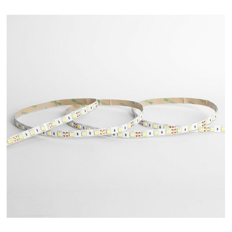Ruban LED 10 watts /m - 120 LED/m Blanc - Rouleau 5M 24V Miidex Lighting® blanc-chaud-3000k - gaine-silicone-ip54