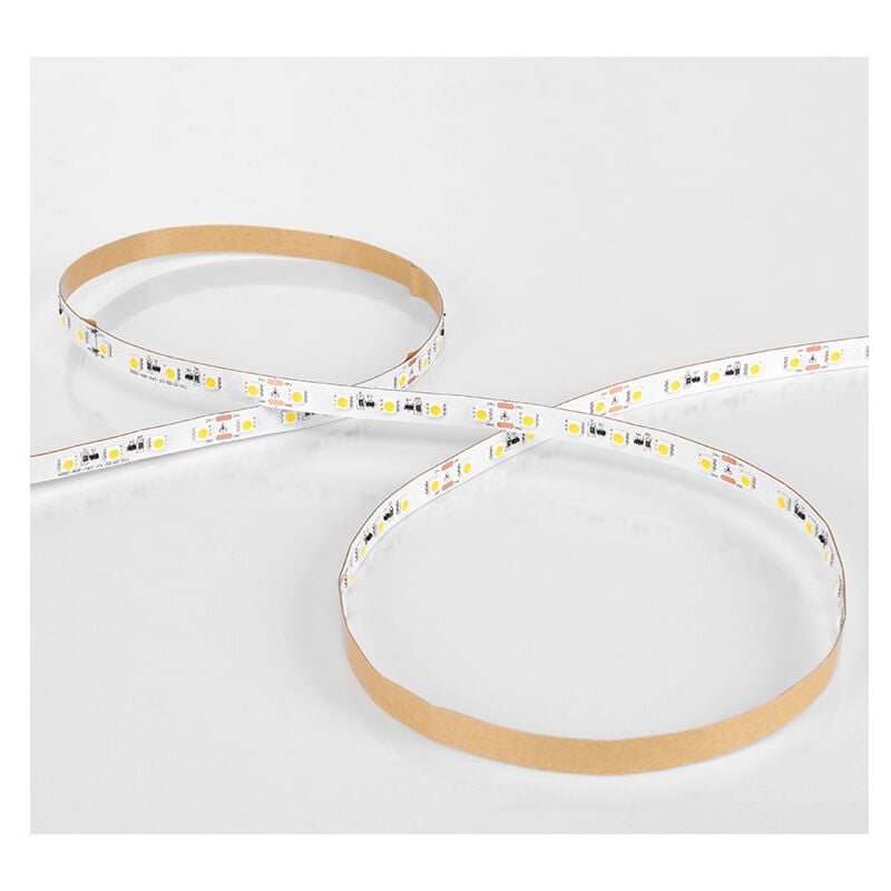 Rubans strips 9W/m - 5 mètres 60 led 3000K Blanc chaud - IP67 - 24V - tube silicone