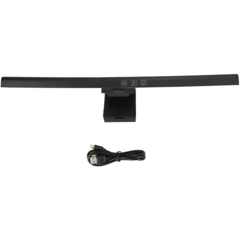 Bandeau lumineux LED PC avec variateur sans gradation, contrôle tactile et 3 températures de couleur pour écran d'ordinateur portable ou de bureau