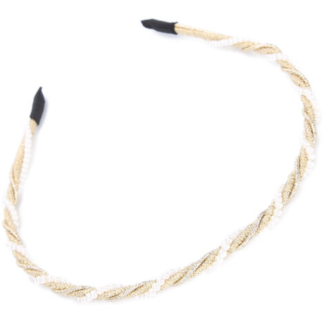Bandeau nuptial rose en métal, diadème de mariage élégant pour cérémonie, soirée ou événement spécial