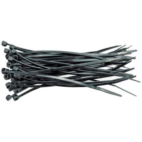 BANDEAU PLASTIQUE VOREL NOIR 96 x 2,5 / 100 pièces 73892