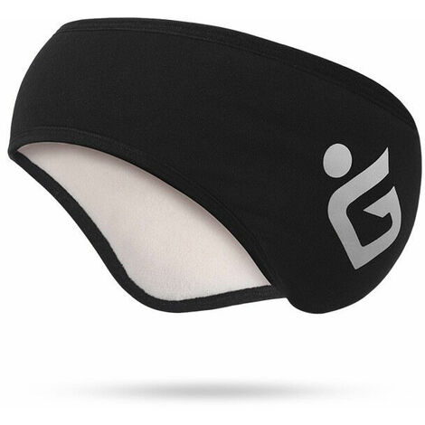 Bandeau Sport Hiver, Bandeau Running, Bandeau Cache Oreilles, Bandeau Sport Anti Transpirant, Bandeau Elastique pour Adulte Hommes Femmes,noir