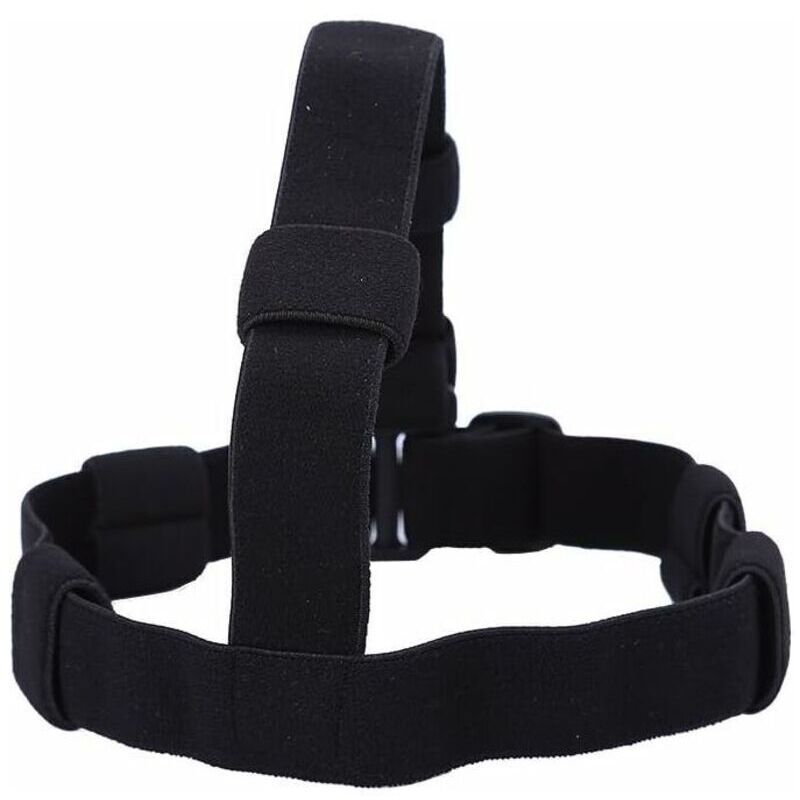 Bandeaux de Lampe Frontale Sangle Ceinture de Phare Bande de Tête en Nylon Confortable Réglable pour Camping Randonnée Cyclisme Escalade - Noire